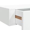 vidaXL Wall-mounted Drawer Shelves 2 pcs White 60x23,5x3.9 " MDF