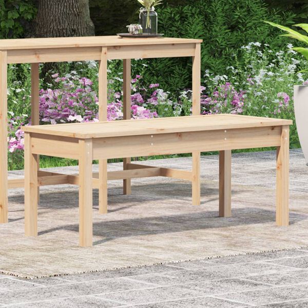 vidaXL Garden Bench Natural wood Solid pine wood Standard Durable