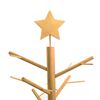 vidaXL Wooden Christmas Tree with Stand Brown 49.21 in Solid pine wood