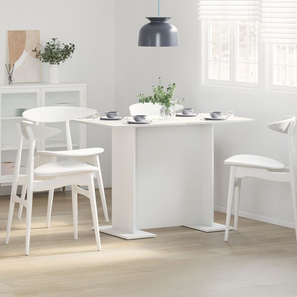 vidaXL Dining Table White 43.3" x 23.6" x 29.5" Engineered wood