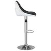 vidaXL Bar Stool Set of 2 Black and White