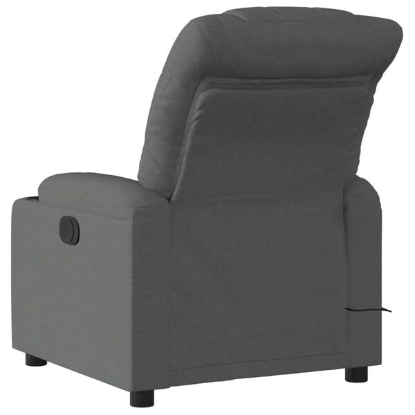 vidaXL Electric Massage Recliner Chair Dark Gray