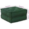 vidaXL Modular Sofa 2 pcs Green 55.12 x 27.56 x 14.17 in Fabric
