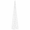 vidaXL Christmas Light Cone Warm White Acrylic 47.2 in