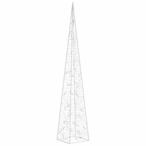 vidaXL Christmas Light Cone Warm White Acrylic 47.2 in