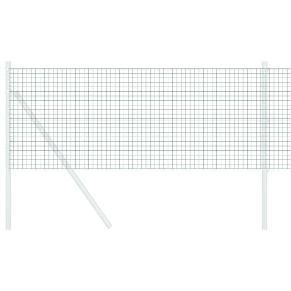 vidaXL Welded Wire Fence Green 2.6'x 82'