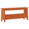 vidaXL Hall Bench Wax Brown Solid Pinewood Medium Hall Bench