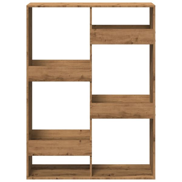 vidaXL Bookcase Artisan Oak Engineered Wood Large Artisan Oak Bookcase