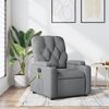 vidaXL Massage Recliner Chair Light Grey