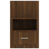 vidaXL Wall-mounted Bedside Cabinet Brown oak Engineered wood