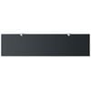 vidaXL Floating Shelf Set of 2 Black Tempered safety glass, Zinc alloy