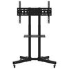 vidaXL TV Stand on Wheels 32-70 Inch Screen Max VESA 23.62x15.75" 110.2 lb