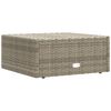 vidaXL Garden Lounge Set Gray PE rattan 7 piece Modular