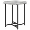 vidaXL Side Table Set 2 pcs Grey Sonoma and Black