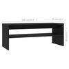 vidaXL Coffee Table Black Engineered Wood Small Coffee Table