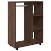 vidaXL Wardrobe Brown Oak Engineered Wood Medium Wardrobe Rectangular