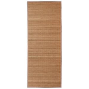 vidaXL Rug Brown Bamboo, Polypropylene, PVC 63x90 in Foldable Area Rug