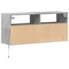 vidaXL TV Wall Cabinet Concrete grey Engineered wood Medium