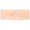 vidaXL Wall Shelf Medium brown Solid oak wood (untreated)