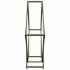 vidaXL Firewood Rack Olive Green 39.4x9.8x39.4" Cold-rolled steel