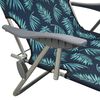 vidaXL Outdoor Sunbed Leaf print Steel frame One size Foldable