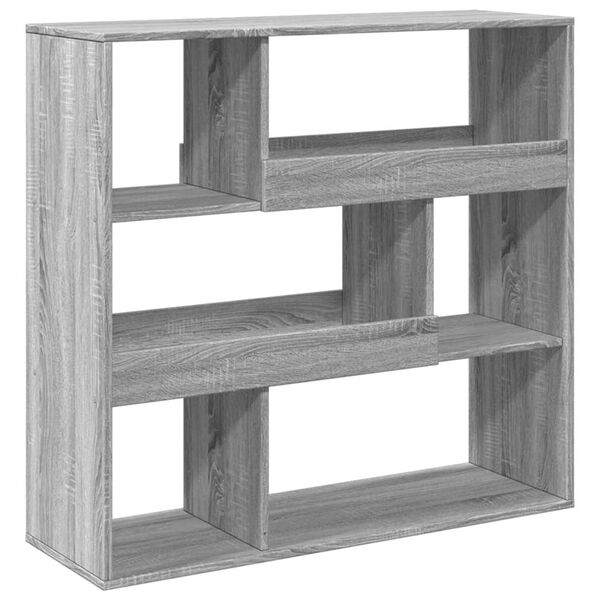 vidaXL Book Cabinet Grey Sonoma Engineered wood 39.4 x 13.0 x 37.2 in