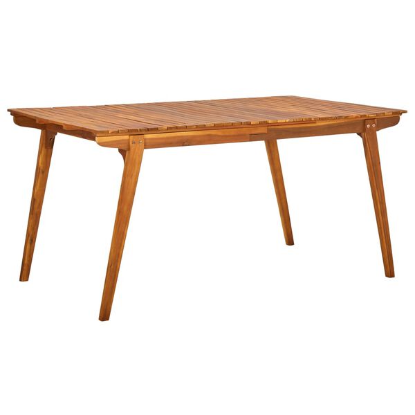 vidaXL Garden Table Brown Solid Acacia wood 59.1 x 35.4 in Durable