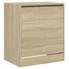 vidaXL Shoe Cabinet Sonoma Oak Engineered Wood Compact Shoe Cabinet