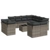 vidaXL Garden Sofa Set Grey