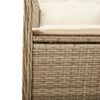 vidaXL Reclining Garden Chair Set of 2 Beige