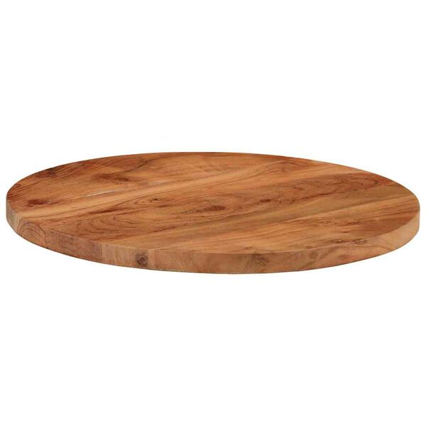 vidaXL Table Top Natural Wood Solid acacia wood 15.7 in Diameter Durable