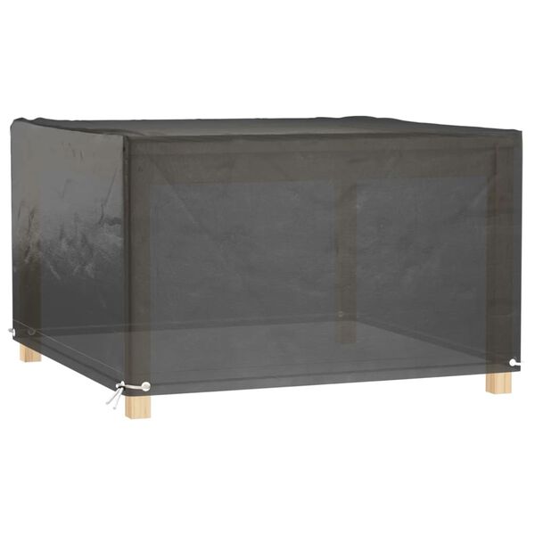 vidaXL Garden Furniture Cover Black Polyethylene, Aluminum