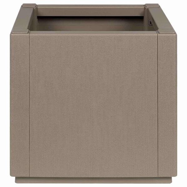 vidaXL Garden Planter Gray 36 x 36 x 35 cm Polypropylene