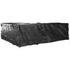 vidaXL Garden Furniture Cover Set of 2 Black Polyethylene, Aluminum