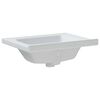 vidaXL Bathroom Sink White 24.0x18.9x7.7" Rectangular Ceramic
