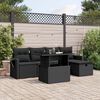 vidaXL Garden Sofa Set Black