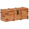vidaXL Storage Chest Natural Acacia Solid Acacia Wood, Iron Standard