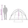 vidaXL Camping Tent Dome 3-Person Blue Waterproof