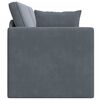 vidaXL Floor Sofa Bed Dark Grey 83.86 x 27.56 x 30.31 in Velvet