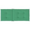 vidaXL Highback Chair Cushion Set of 2 Green 100% Polyester