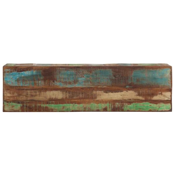 vidaXL Console Table Mixed color finish Reclaimed wood and iron