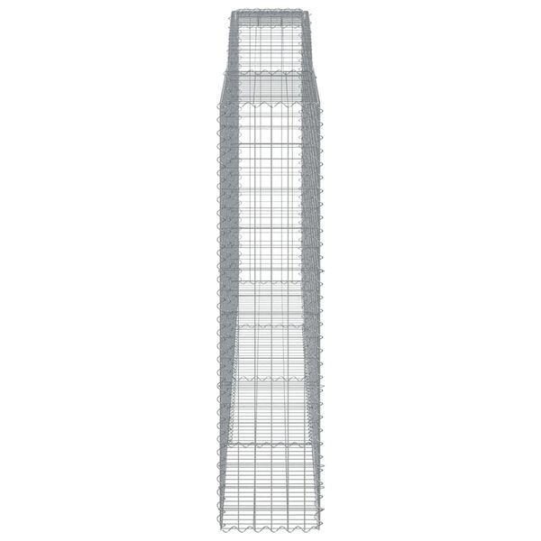 vidaXL Gabion Basket Silver Galvanized iron Large Sound-Absorbing