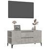 vidaXL TV Cabinet Concrete Grey Engineered Wood 40.2x17.5x19.7 in