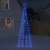 vidaXL LED Christmas Tree Blue Copper, Iron Extra Tall