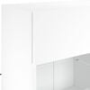 vidaXL TV Wall Cabinet White Engineered wood, Glass Medium