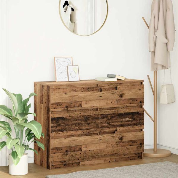 vidaXL Sideboard Old wood Engineered wood Medium Sideboard Rectangular