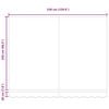 vidaXL Retractable Awning Manual Beige 137.80" x 98.43" fabric