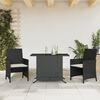vidaXL Bistro Set Black, Cream White