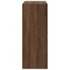 vidaXL Cabinet Set of 2 Brown Oak Engineered Wood Stackable Cabinet
