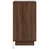 vidaXL Bedside Cabinet Brown Oak Engineered wood Compact Bedside Cabinet